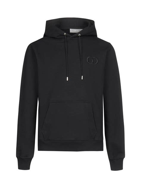 dior monogram hoodie black